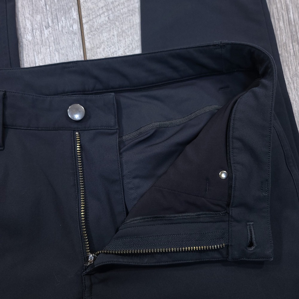 Lululemon ABC Pant Slim Men 28x32 Black Warpstreme 5-Pocket Trousers - Picture 6 of 10
